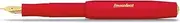 Kaweco CLASSIC SPORT Fountain Pen Red with 23 Carat Gold-Plated Steel Nib and Iridium Tip for Ink Cartridges I Sport Fountain Pen 13 cm I Nib: B (Broad)