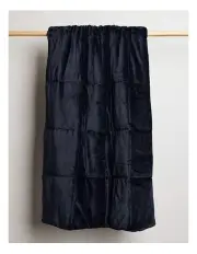 [Heritage] Quilted Plush Blanket in Midnight Blue