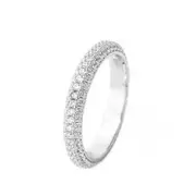 GODDESS PAVE RING SILVER - 6