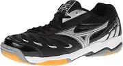 [Mizuno] Women's Wave Rally 5 Volley Ball Shoe,Black/Silver,6