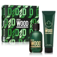 在飛比找PChome24h購物優惠-DSQUARED2 GREEN WOOD 心動綠男性淡香水禮