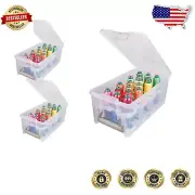 Isacord Thread Box with Stackable Trays for 36 Spools - Compact Storage Solution