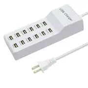 USB Charging Station with 12 Port Power Strip Fast Charging hub for Multiple ...
