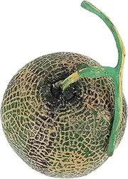 Abaodam Artificial Cantaloupe Prop Faux Fruit Model Foam Food Lifelike Decor for Home Study and Photography