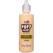 Tulip Dimensional Fabric Paint 4oz-Glow Orange FLGLOW-16068
