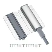 2Pcs Magnetic Push Latches, Zinc Alloy Open Door Push Release Latch, Silver