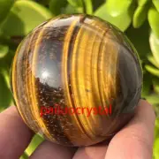 1pcs 180g+ Natural Tiger’s Eye Jasper Ball Quartz Crystal Sphere Reiki Gem 50mm+