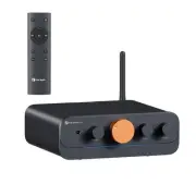 HT4S Bluetooth Amplifier for Outdoor Speakers, 4 Channel Power Amp for Bass S...