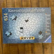 RAVENSBURGER Puzzle 654 Silver KRYPT Jigsaw Ultimate Challenge 20x27 2005 159642