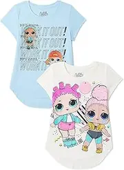 [L.O.L. Surprise!] Girls Girls 2-Pack T-Shirt Bundle Set - Glitterati, Sk8ter DollsT-Shirt
