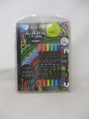 Art 101 Doodlebliss 20 Page Coloring Book and 6 Double Tip Markers