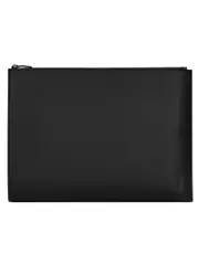 Saint Laurent Tiny Monogram Zippered Document Holder in Matte Leather
