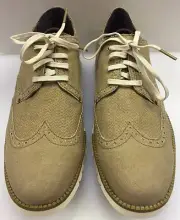 Cole Haan ZeroGrand Deconstructed Tan Canvas Oxfords Men's 8 M NIB New C21387