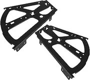 iplusmile 2pcs Hidden Drawer Hinges Black Hardware for Shoe Cabinet Soft Close Hinge Replacement Space Saving Frame Fittings for Easy Shoe Access and Organization