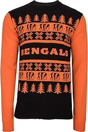 NFL Ugly Sweater Xmas Knit Pullover - Cincinnati Bengals - S