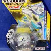 COLOSSUS Bakugan LEGENDS Platinum Series Figure CLEAR & WHITE Diamond TRUE METAL