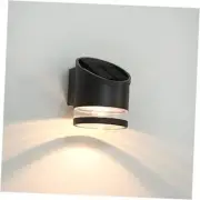 Solar Wall Light Outdoor Aluminum Wall Sconce Dusk to Dawn, Oblique Version