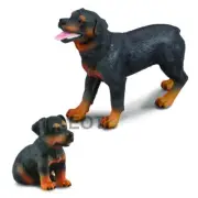 NEW CollectA 88189 88190 Rottweiler Dog & Puppy Group - Set of 2