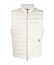 Zippered down vest 56 White