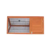 Little Buddies Wooden Triangle 2-Section Rabbit Animal Hutch - 98cm