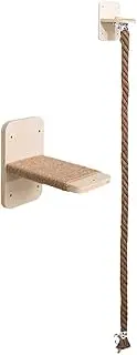 Cat Wall Shelf with Scratching Rope Cat Tree Climbing Shelf for Lounging Resting