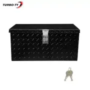 20 Inch Black Aluminum Tool Box Diamond Plate for Tow Truck Under Bed Storage