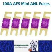 5 x 100A AFS Mini ANL Fuses 100 Amp fuses Car Truck Boat Stereo Audio AFS Fuses