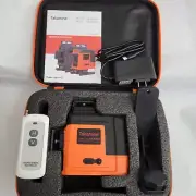 Takamine 12 Lines Green Laser Level Pro, 3x360° Cross Line Professional Laser