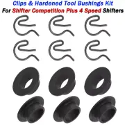 Clips & Hardened Tool Bushings Kit For Shifter Competition Plus 4 Speed Shifters