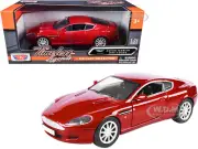 ASTON MARTIN DB9 COUPE RED 1/24 DIECAST MODEL CAR BY MOTORMAX 73321