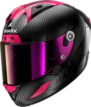 Shark Aeron Carbon Skin, full face helmet , color: Carbon/Black/Pink , size: M