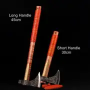 Bearded Tomahawk Wood Handle Small Hatchet Camping Survival Axe Combat Bushcraft