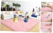 Ultra Soft Rugs for Bedroom Fluffy Shag Area Rugs for Living 5x8 Feet Pink