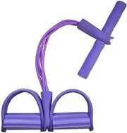 Pedal Exerciser Multi Function Tension Rope Strong Fitness Resistance Bands Latex Pedal Women Men Sit Up Pull Ropes Yoga Fitness Equipment Foot Pedal Exerciser (Size : Purple)