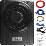 10 Inch under Seat Woofer Black Slim under Seat Car Active Sub Woofer Bass Alumi