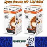 2 x Osram 12V H9 65W Halogen Clear Globes 3200K original 64213 Headlight (2pcs)