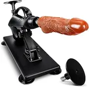 Amausen Sex Machine with Dildo and Suction Cup Attachments,Automatic Thrusting Machine for Women and Men,3XLR Connector Adult Sex Toys
