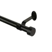 Elrene Home Fashions Serena Adjustable Curtain Rod with Cap Finials, 86-120