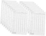 KICHOUSE 25Pcs Portable Golf Scorecards Coated Paper Score Recording Lightweight Design for for Outdoor Sports and Competitions