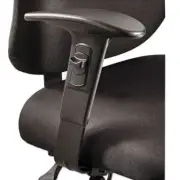Safco Height/Width-Adjustable T-Pad Arms for Alday 24/7 Task Chair, Black, 1 Pai