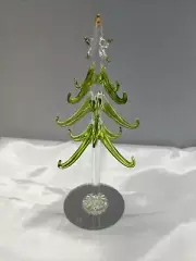 festive crystal holiday tree and ornaments