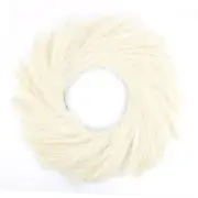 Pampas Grass Wreaths Faux Pampas Wreaths 22" Boho Home Decor Artificial Beige
