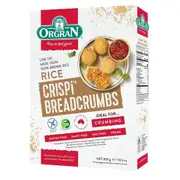 Orgran Gluten Free Breadcrumbs Crispi Rice 300g (Pack of 8)