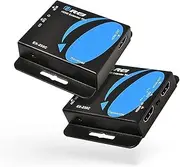 4K HDMI Over CAT6/CAT7 Extender by OREI Extender RJ45 4K@30Hz Upto 130 Ft 1080P Upto 230 FT Full HD POC Transmitter & Receiver IR Loop Out (EX-230C)