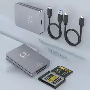Cfexpress Type B Reader & SD Card Reader USB 3.1 Gen 2 10Gbps Cfexpress Card ...