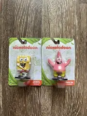 Bundle Spongebob Squarepants & Patrick Toy Figurines 2.75" - Cake Topper NEW