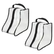 2pcs Tall Boots Storage Bag, Dust Proof Boots Carry Bag for Home Travel, Black