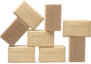 Freshwater Farm Australia Soothing Castile Natural Body Bar/Soap Bar for Women/Men- Manuka Honey + Vanilla Bean. Body Soap With Organic Shea Butter For Dry, Sensitive Skin - 200g x 8 Pack