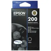 Original Epson 200 Black ink T200192 XP-100 XP-200 XP-300 XP-310 XP-400 XP-410 WF-2510 WF-2520 WF-2530 WF-2540