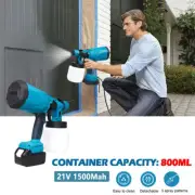 800ML Portable Automatic High-pressure Paint Spray Gun Cordless Paint Sprayer